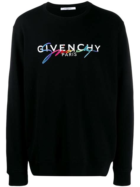 givenchy logo embroidered sweatshirt|Givenchy sweatshirt men.